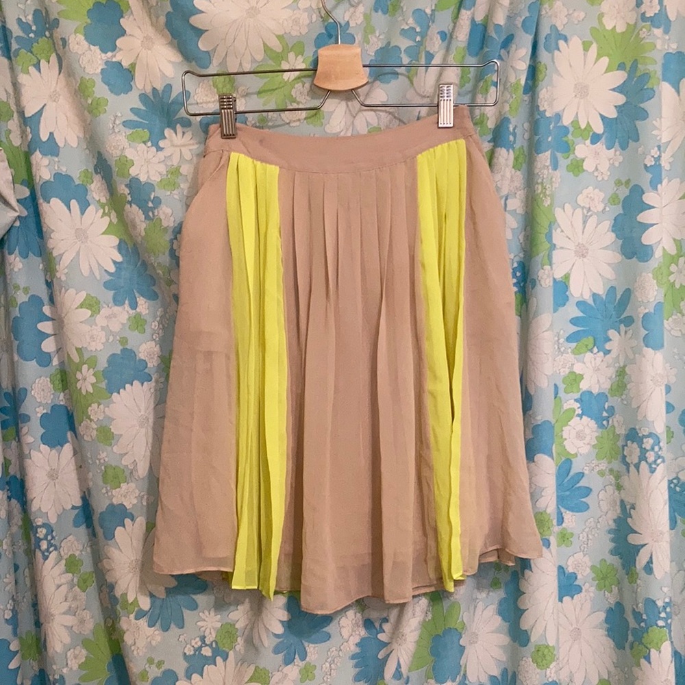 Worthington Nude and Neon Skirt